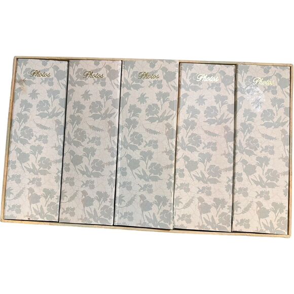 Kathryn White Boxed 4x6 Photo Albums Hydrangeas Blooms Still Life Art Set of 5 - Picture 4 of 12
